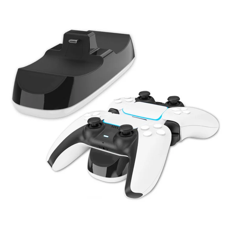 

New LED Charger Accessories For PS5 2 In 1 Stand Controller Charging Charger Station, 2 colors