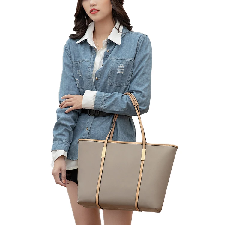 

EG187 latest high quality women hand bag female vegan leather totes big handbags wholesale