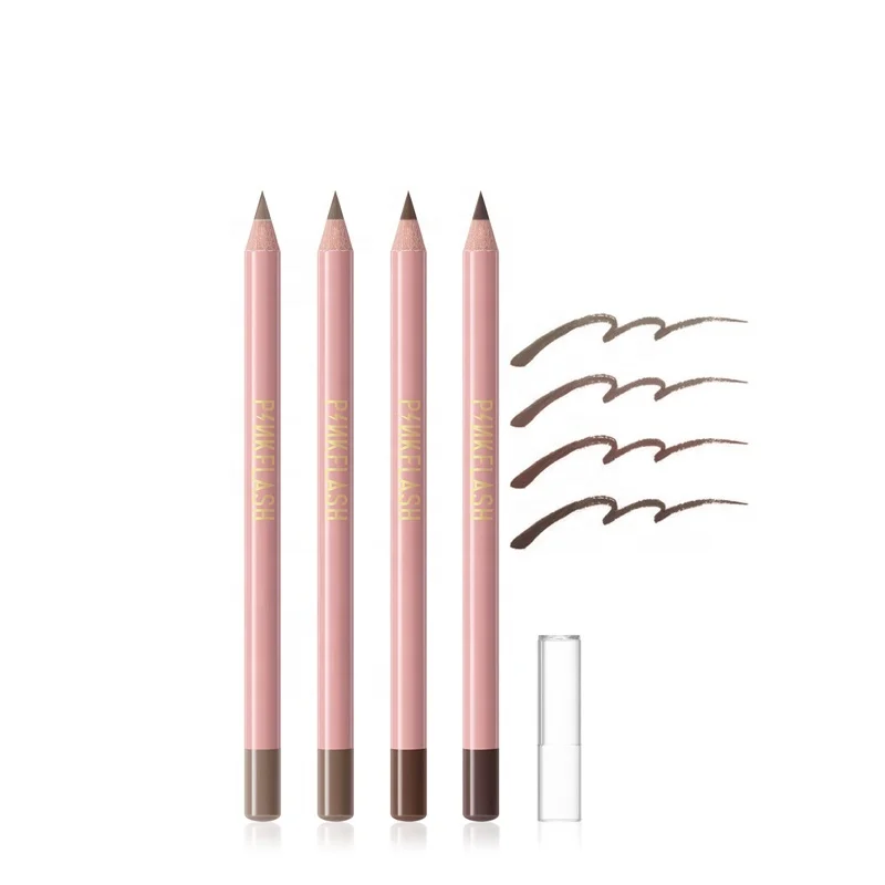 

PINKFLASH Makeup Wooden Waterproof Eyebrow Pencil, 4 colors for choose