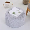 Color Round Plush Folding Stool, Inflate Step Stool