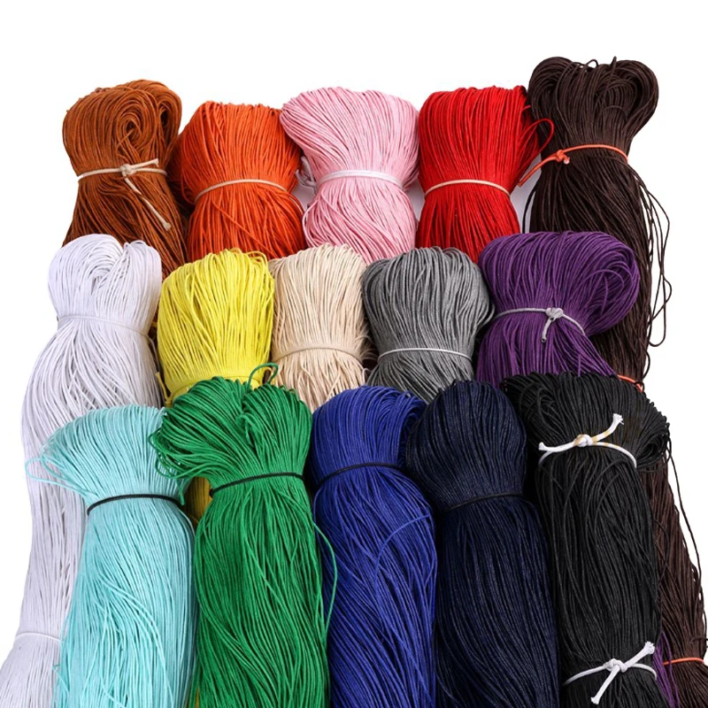 

korean 1mm cotton waxed bracelet cord for juewlry making, More colors