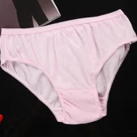 

High Quality Freego Wholesale 100% Pure Cotton Women Disposable Underwear in Stock