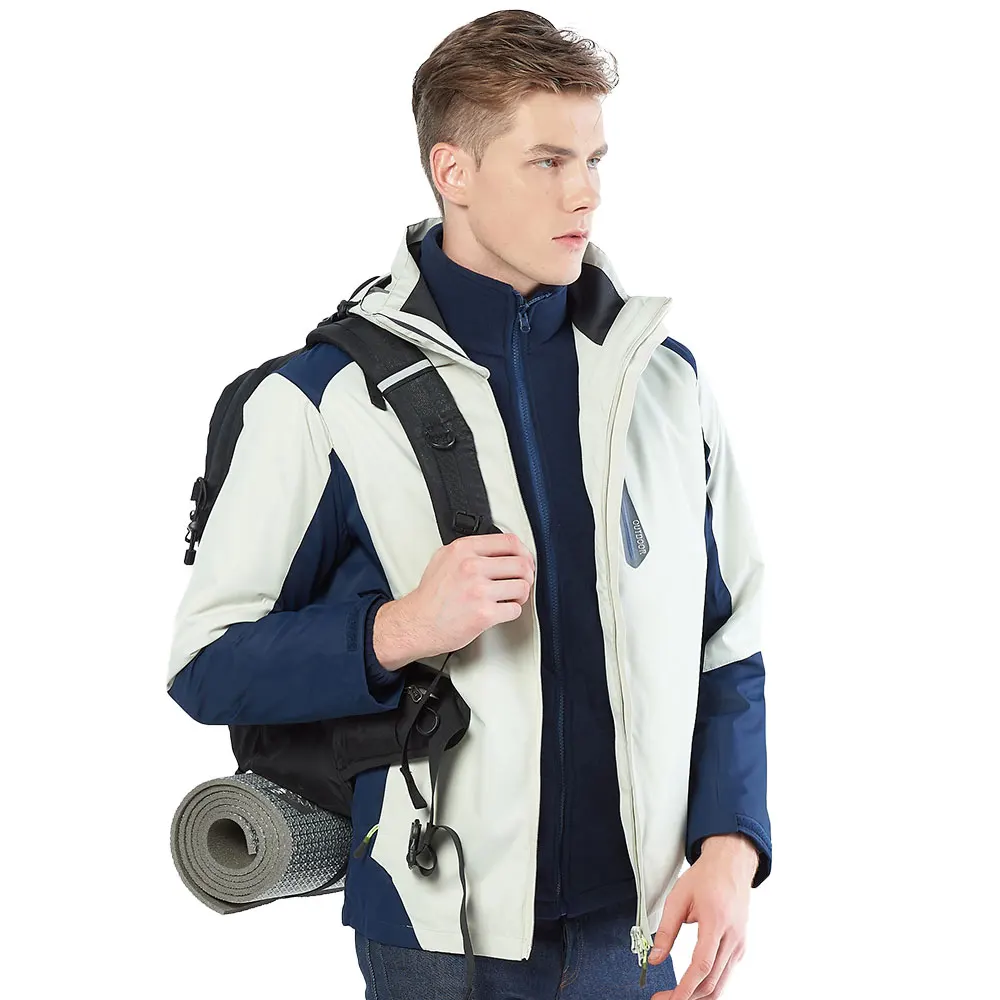 

Winter outdoor big oversized windbreaker jacket wholesale waterproof jacket men fashion custom logo men thick fleece jacket