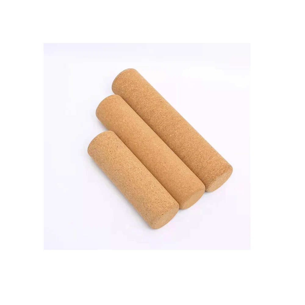 

Premium fitness back muscle natural wooden hollow cork roller yoga