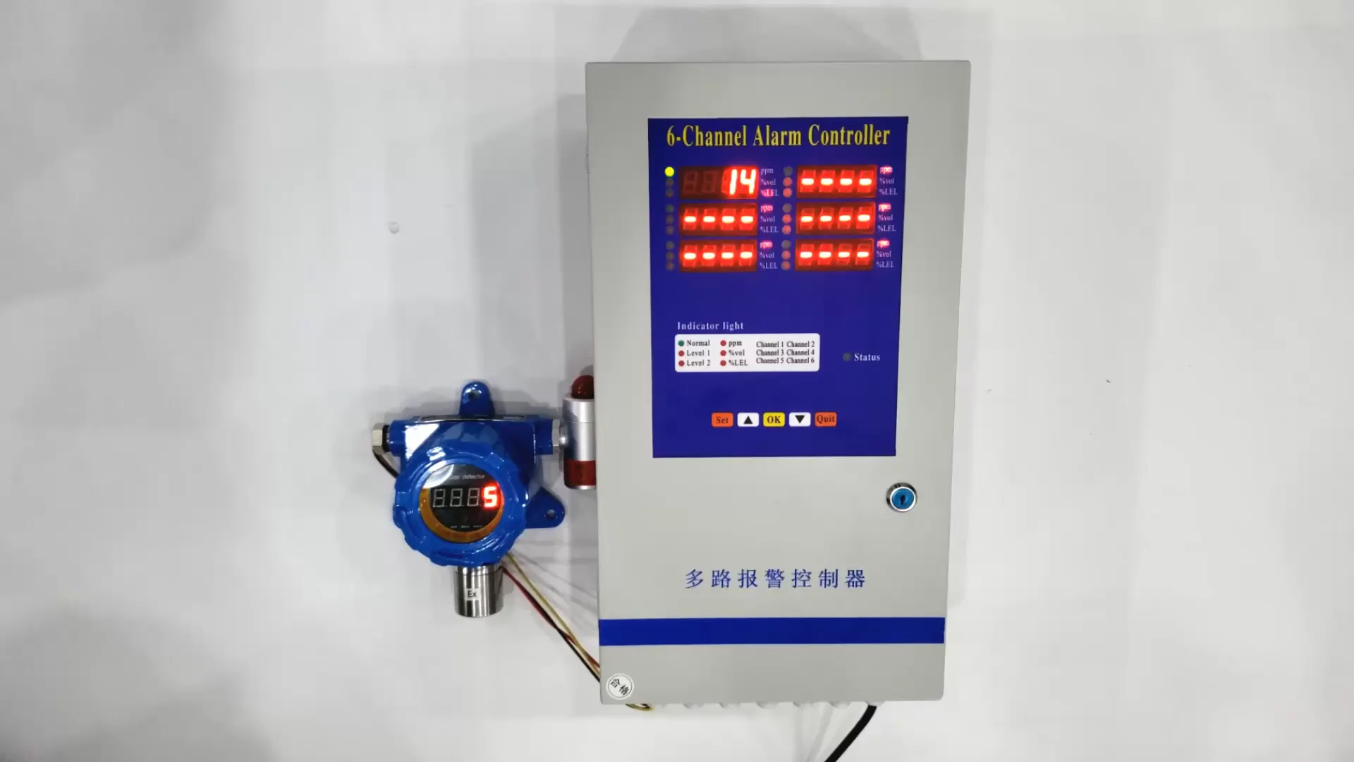 Four Channels Gas Leak Detector Gas Alarm Controller Panel Buy Gas