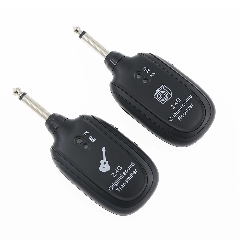 

2.4G Multi RecEIver Instruments Wireless System Audio Guitar System, Black