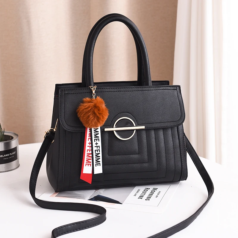 

office lady leather handbags with simple design Bags, Customizable