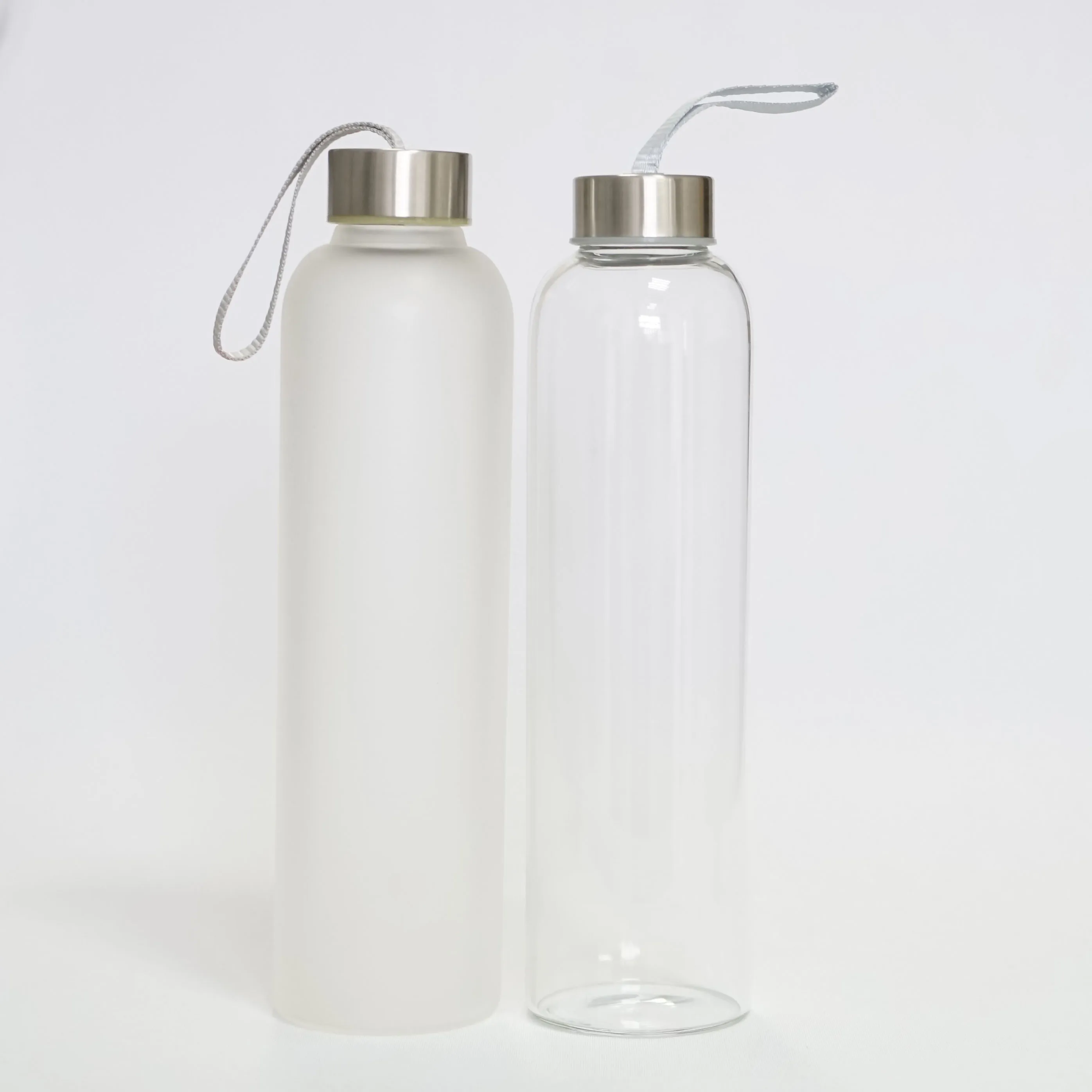 

wholesale spray drinking bottles 750ml frosted water bottle bpa free glass, Frosted white