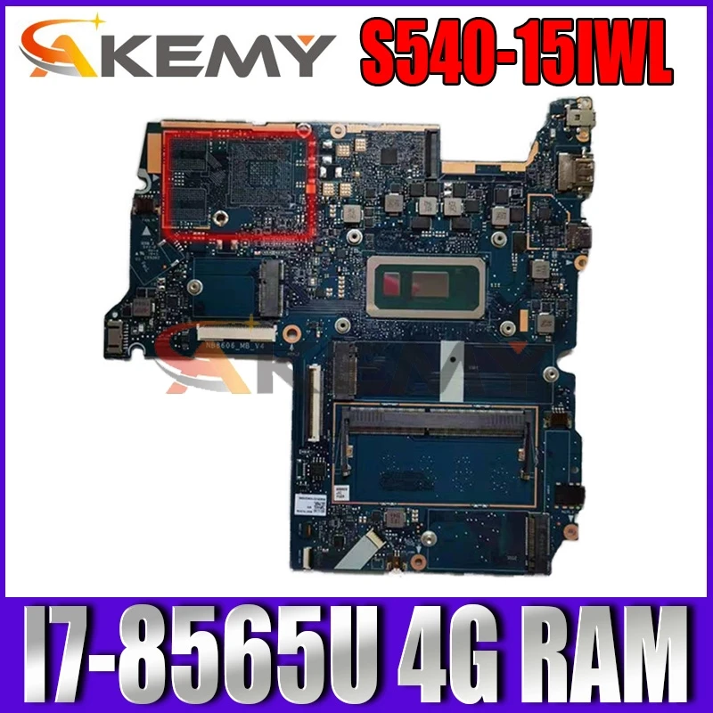 

For Ideapad S540-15IWL Laptop Motherboard 81NE CPU I7-8565U UAM RAM:4G FRU:5B20S42214 Test ok