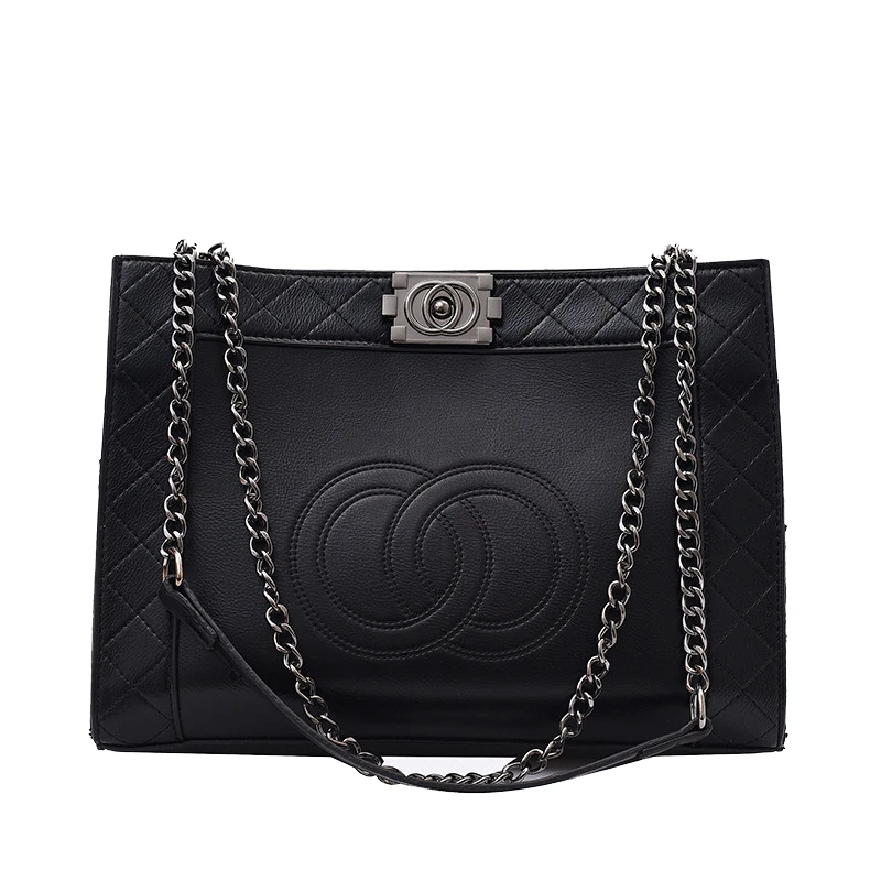 

Hot Sale Luxury High Quality Large-capacity Designer PU Tote Leather Women Handbag