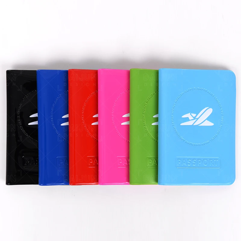 

Personalized Passport Holder Custom Passport Holder Cover Wholesale Travel Short Colorful PVC Embossed,debossed or Gold Blocking, Customized color