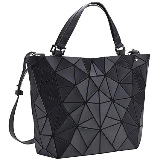 

Factory wholesale Amazon Super high quality Big Capacity Women Tote bags and wallets Matt Geometric Crossbody Shoulder Bags, Black, silver, white, red, rose, blue