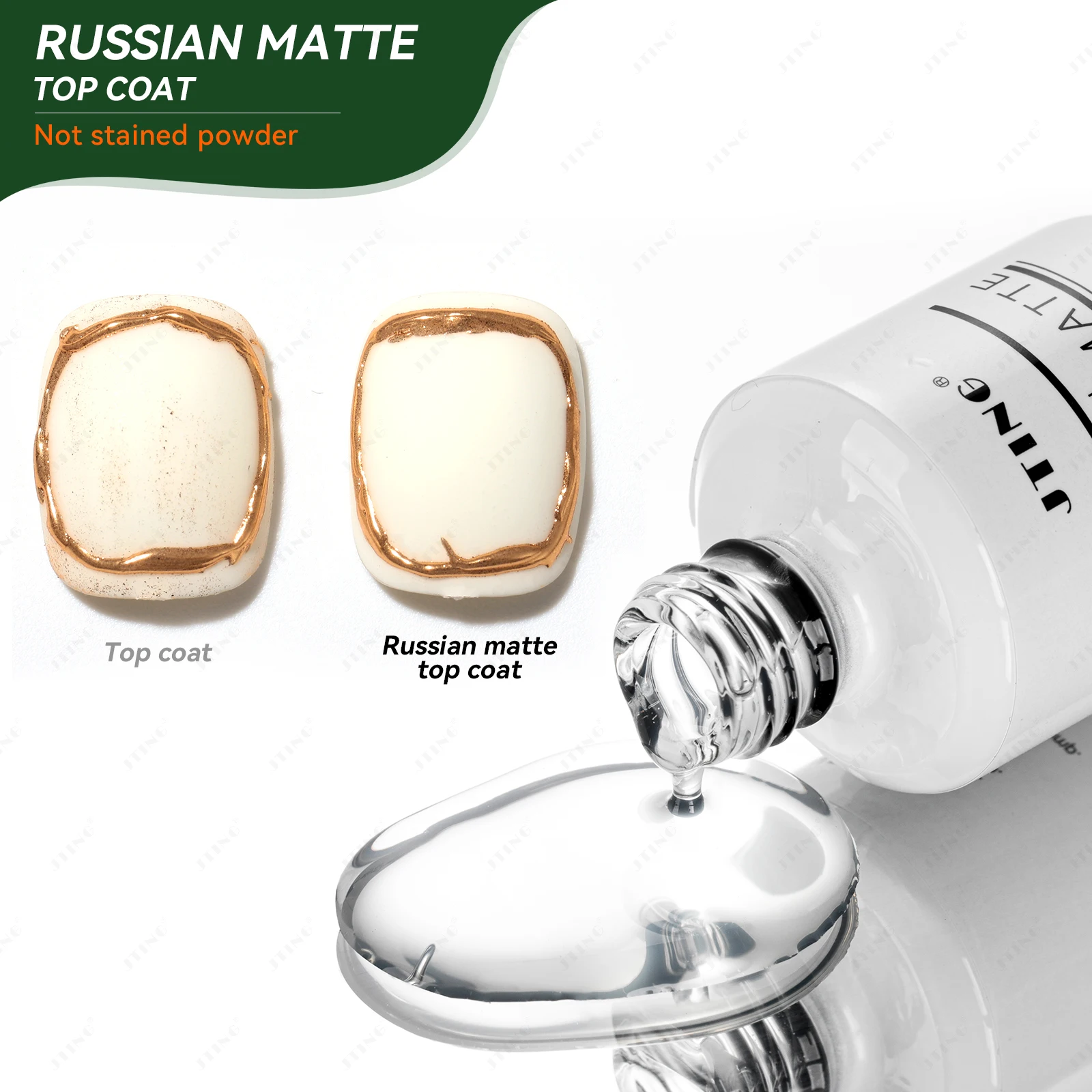 JTING Super Matte Effect Gel Top Coat Polish