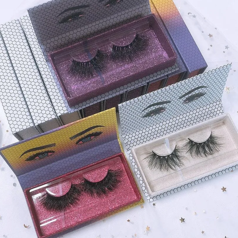 

Create your own brand eyelashes strip eye lash vendor faux mink lash silk fiber eyelashes with false eyelash box packaging