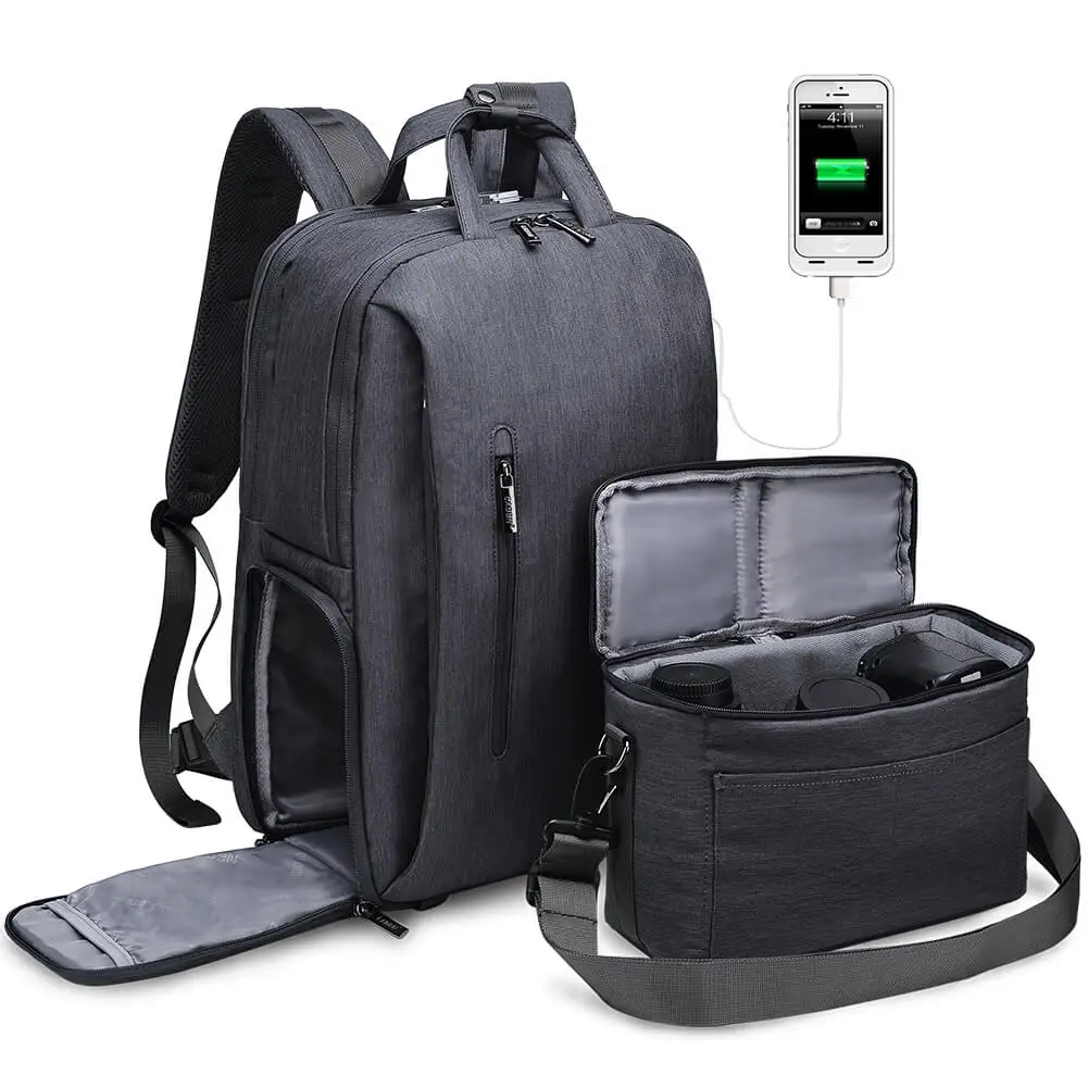 

CADeN L5-3 Fashion style multifunctional oxford camera backpack with removable inssert bag