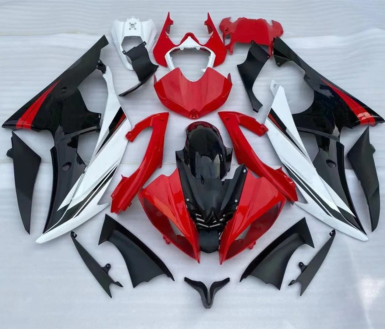 

2022 WHSC ABS Injection Plastic Fairing Body Parts Kit For YAMAHA R6 2008, Pictures shown