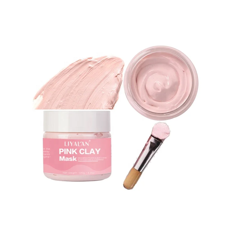 

Dropshipping Hot Products 2021 Skin Whitening Exfoliating Rose Pink Clay Face Mud Mask, Customer's request