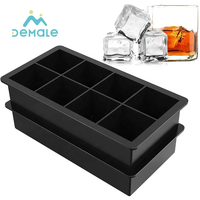

Custom Best selling Silicone ice cube tray baby food silicone ice cube tray with lid, Customized color