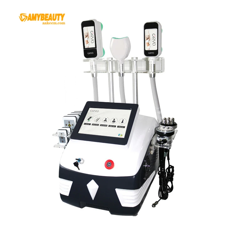

vacuum cryolipolysis cavitation rf beauty machine Ce approved 2 handle 360 degree fat cooling cryolipolyse