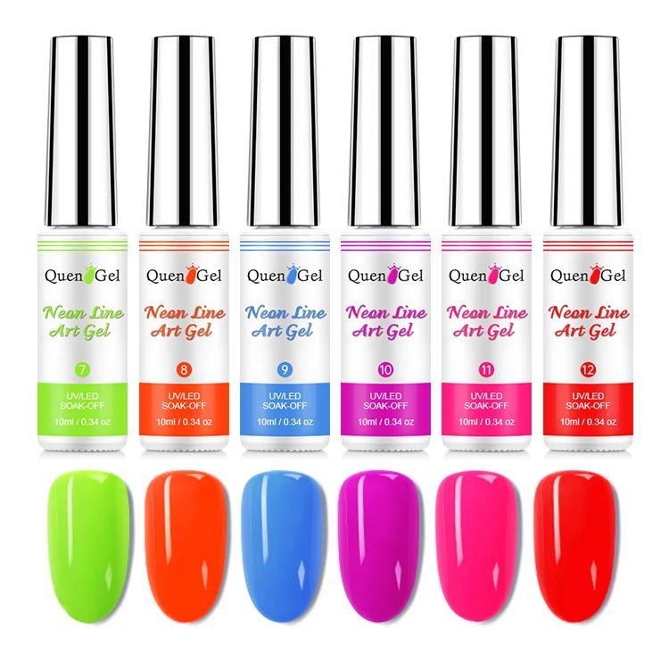 

Soak Gel Art Liner Set Off Uv Nail Painting Polish For 12 Colors, 18 colors for selection or customization