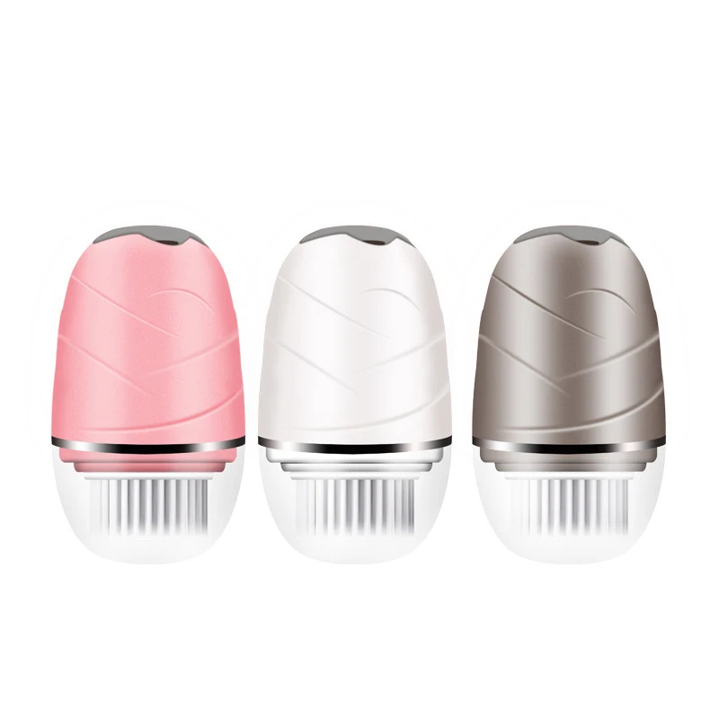 

Facial Massager Facial Cleansing Brush Beauty Instrument Electric Silicone Facial Brush Exfoliation, White