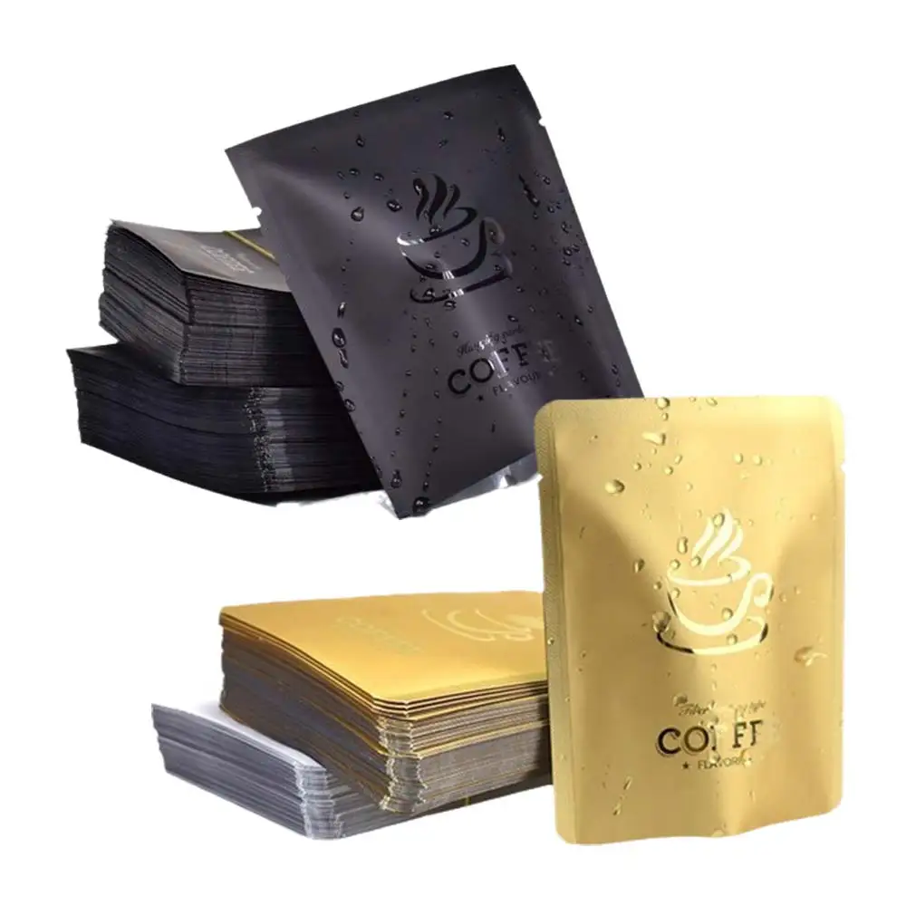 Wholesale Custom 10*12.5cm Aluminum Foil Stand Up Empty Coffee Drip
