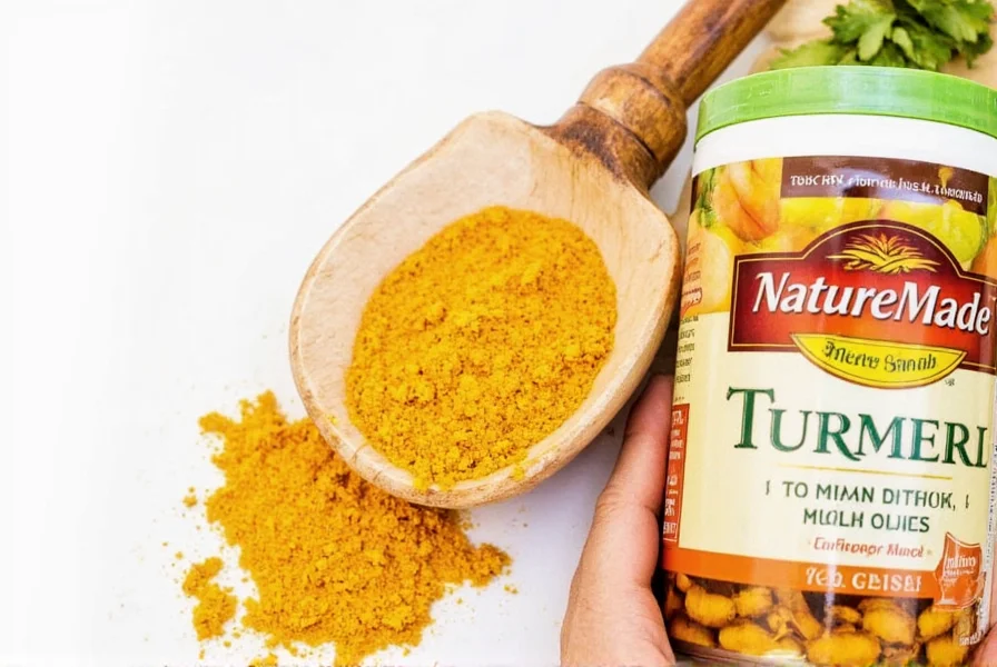 Turmeric plant growing in soil with close-up of roots