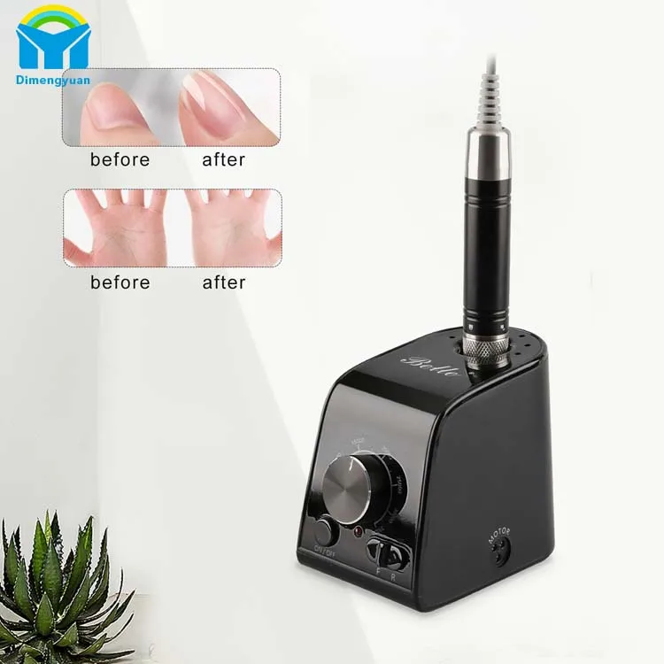 

Brushless Motor 35000 RMP Electric Nail File with Foot-pedal for Professional Manicure Store, White and black and silver