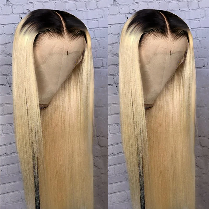 

Fake Scalp 13x6 Lace Frontal Wigs Human Hair 613 Color Brazilian Virgin Hair Straight Lace Wigs for Woman Pre Plucked