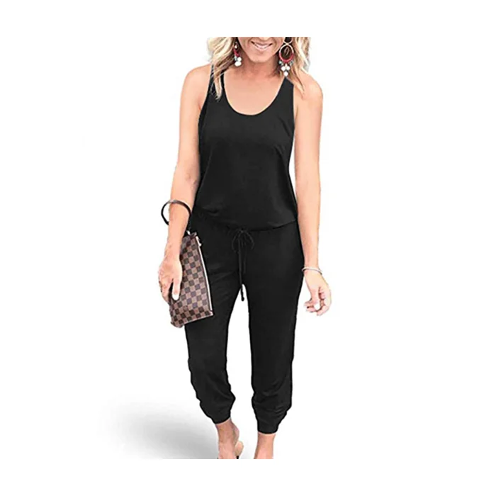 

2021 Hot Selling Summer Fashion Ladies Sling Jumpsuit with Pockets ZGJ-0256