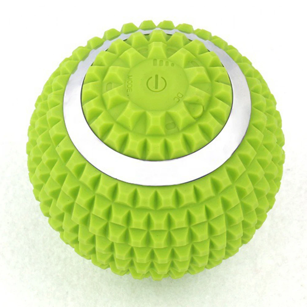 

FunFishing New Arrival Silicone Vibration Handball Electric High-intensity Fitness Yoga Massage Roller Massag Ball, 7 colors