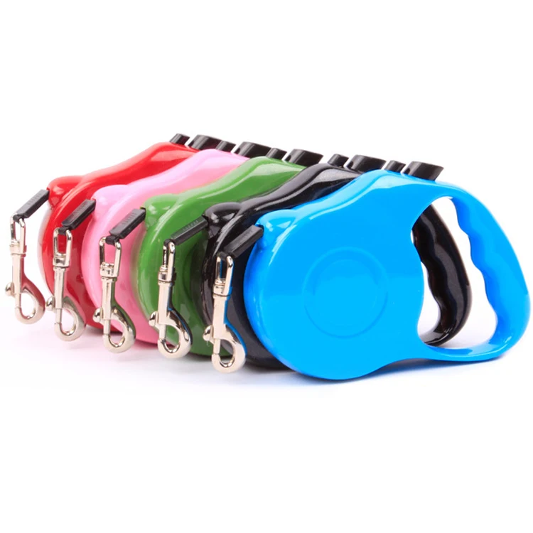 

New Style 3m 5m Automatic Retractable Pet Dog Cat Puppy Traction Rope Outdoor Pet Walking Lead Leash, Yellow,blue,pink,green,black,red