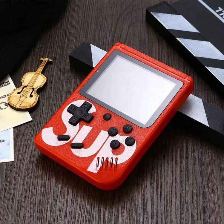 

New Trending Portable 400 In 1 Game Classic Console Handheld Game Box, Black white blue red yellow