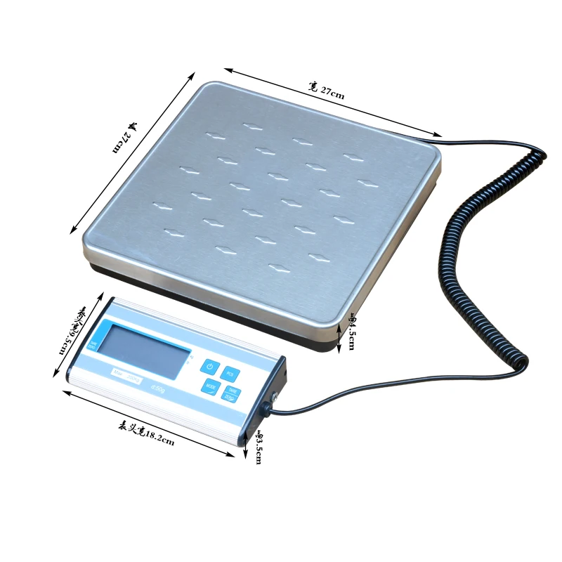 200kg Stainless Steel Digital Remote Display Electronic Shipping Scale