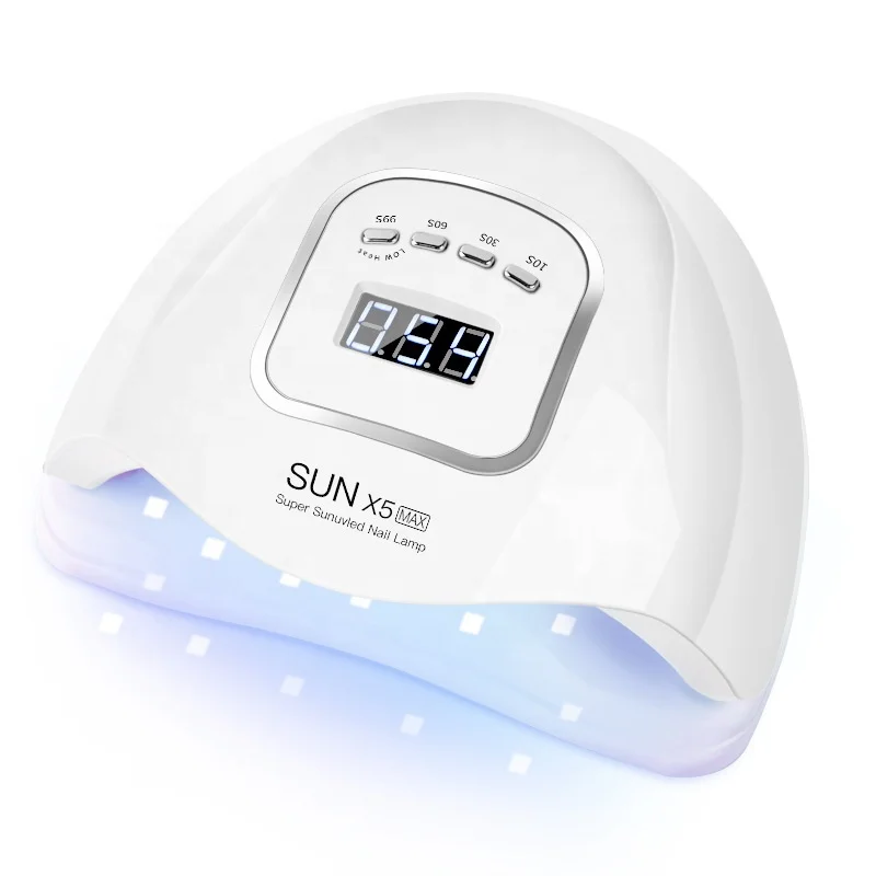 

Aokitec SUNX5 MAX 120W 45 lights high power salon use poly gel curing led nail art nail dryer uv lamp, White