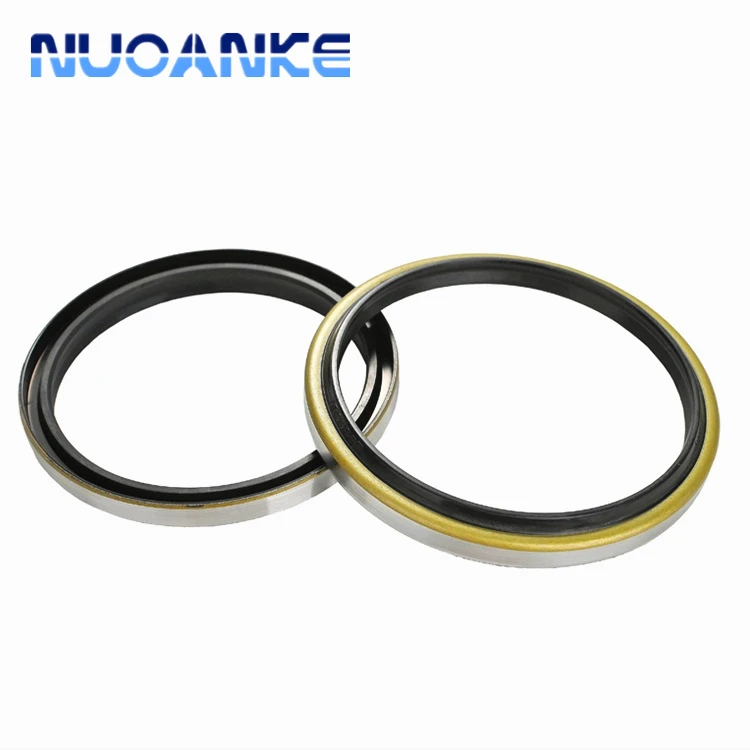Heavy Duty Double Lip Oil Seal with Dust Lip & Metal Skeleton | NBR Rubber Seal for Axle Transmission Truck | DKB