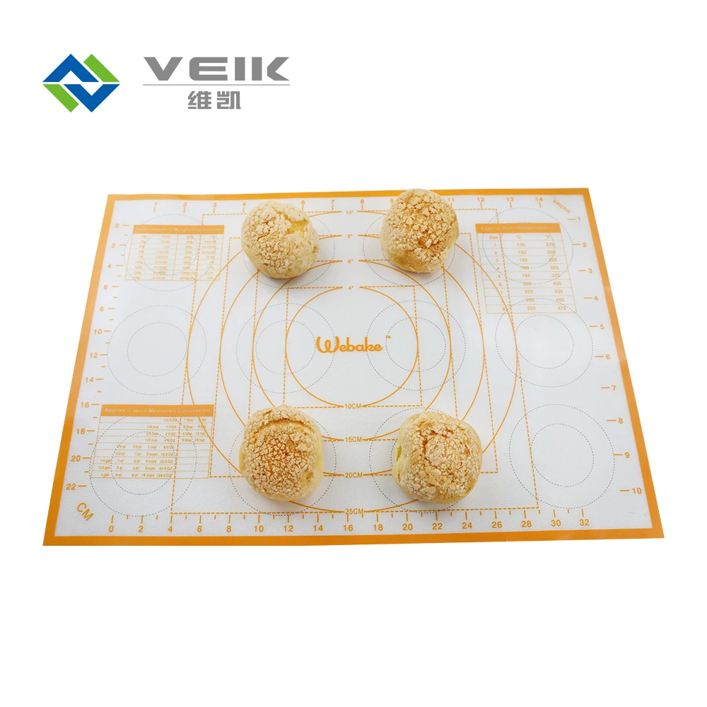 

Customized Factory direct and customized pastry Dough rolling mat silicone cooking mat