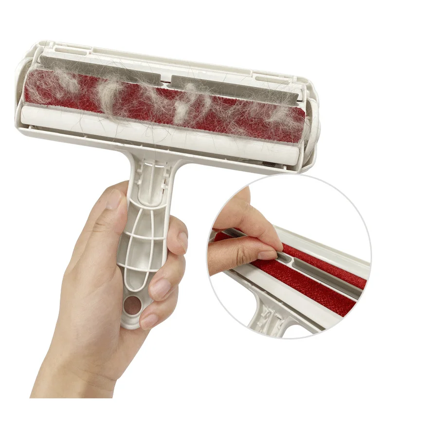 

Wholesale Reusable Dog Cat Fur Roller Lint Brush Pet Hair Remover, Blue/red