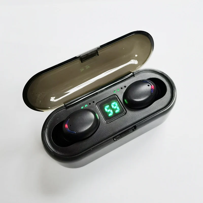 

F9 5C Colorful HD Stereo Voice Earbuds Super Bass Headphones Wireless 5.0 In-Ear Double Calling Earphone For Mobile Phone