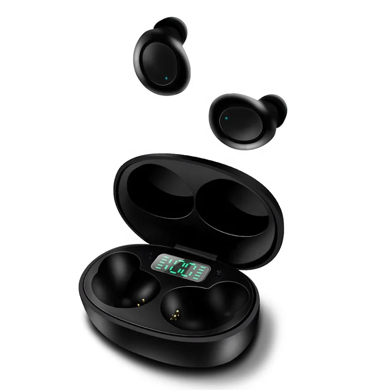

2020 Amazon hot selling TWS Wireless Earphones Earphone Earbuds mini sport earphone with LED display earbuds, White black red blue