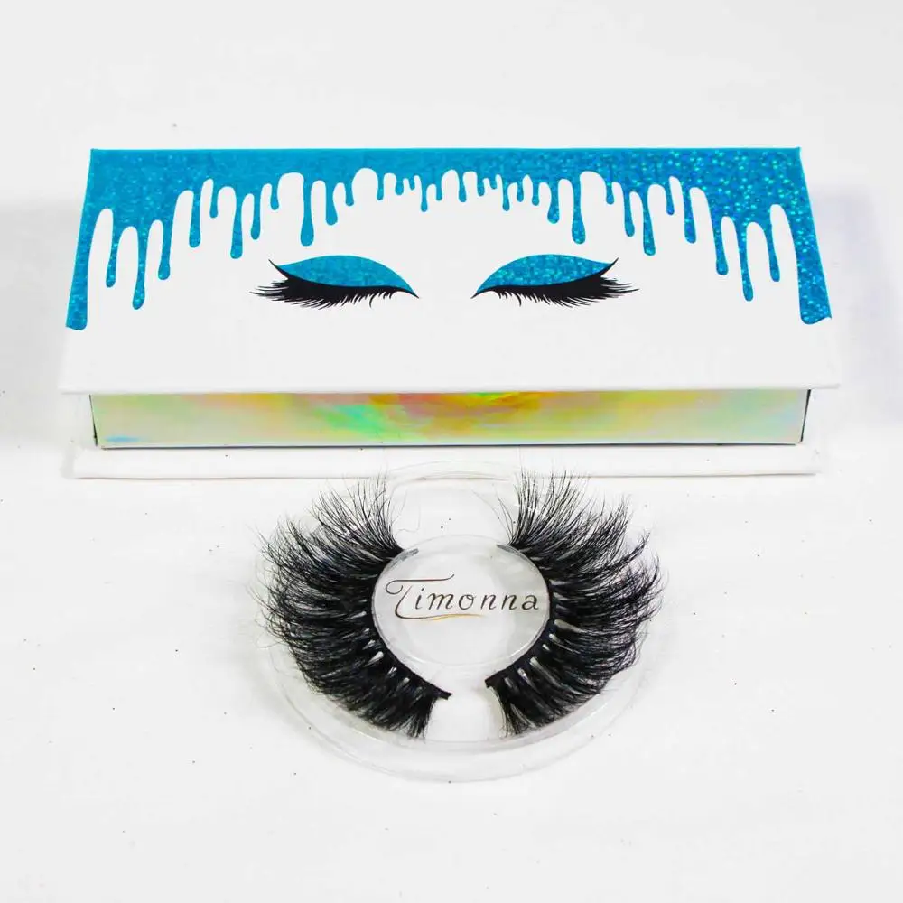 

Timonnalash Custom Oem Customized Fur 25mm Long Style Time Mink Eyelashes Eyelash Packaging Box Lashes