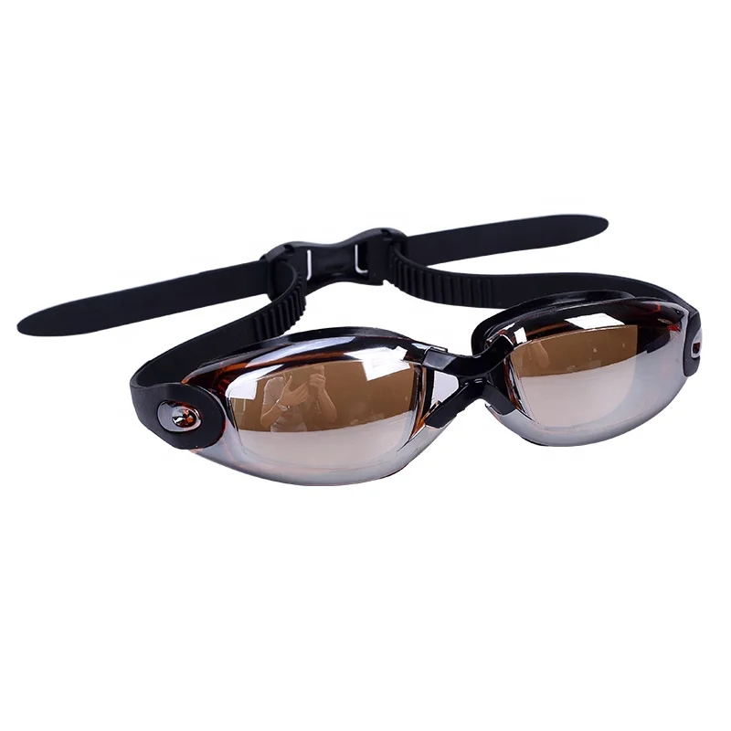 

UCHOME Wholesale Large frame plating adult Swimming goggles adjustable waterproof anti-fog HD swimming goggles, Black, grey, etc