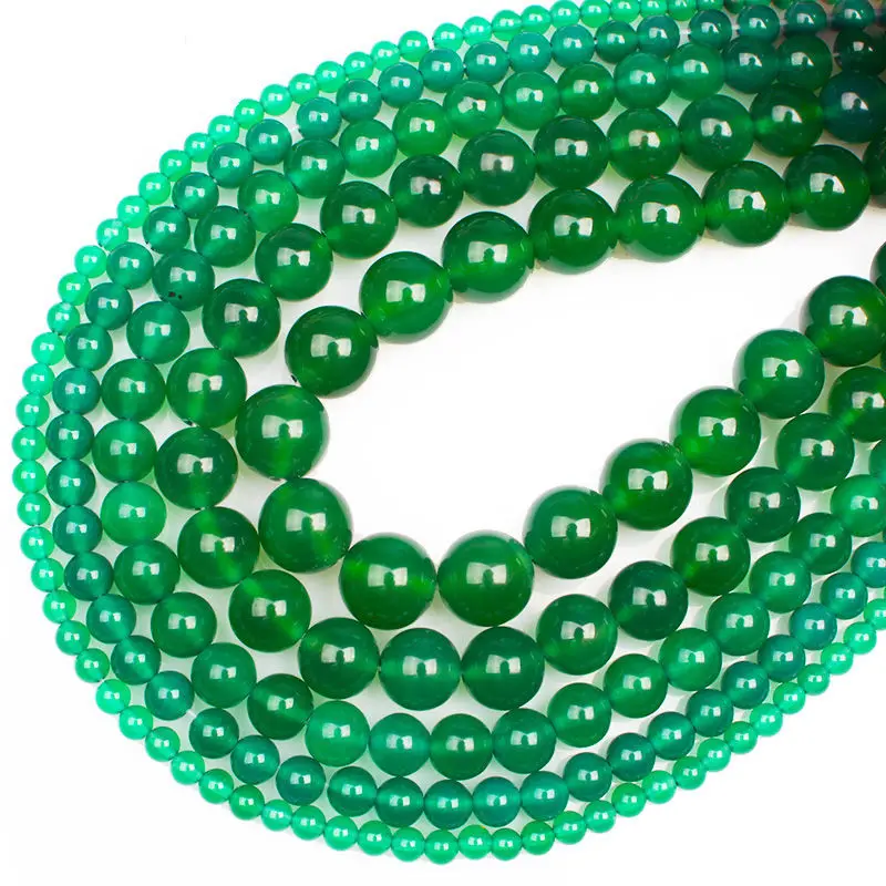 

Natural Green Jade Beads in Bulk Gemstone DIY Loose Round Malaysia Jade Assorted Green Jade Beads for Jewelry Making