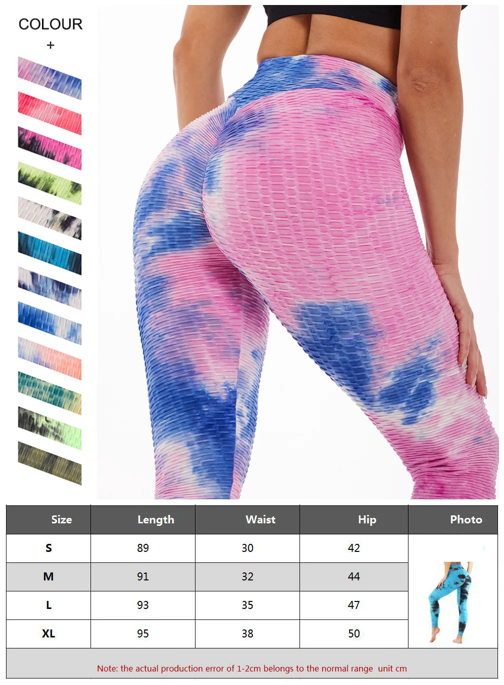 Plus size seamless Leggings Slim And Lift Buttock Ink Tie-Dye Jacquard Leisure Sports Yoga Leggings Female Leggings Fitness