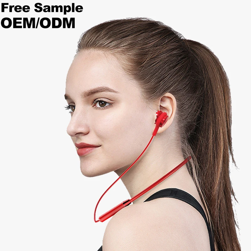 

Free Samples Universal Earbuds Microphone Gaming In-ear Headphone Stereo Music Sports Hanging Neckband Wireless Earphone, Black,red,green
