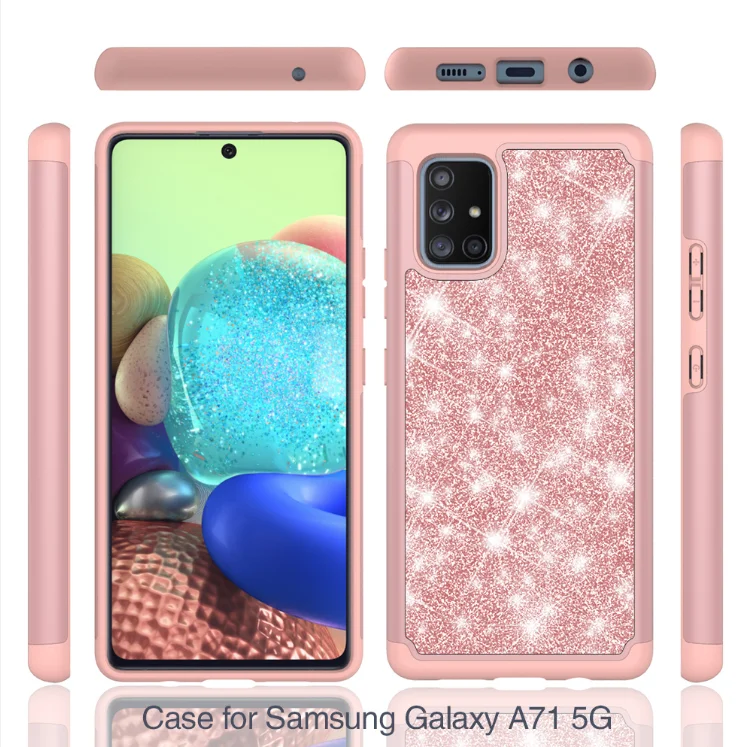

Glitter Luxury Phone Case For samsung a71 Women Diamond bling Cover for samsung a71 5g, 9 colors