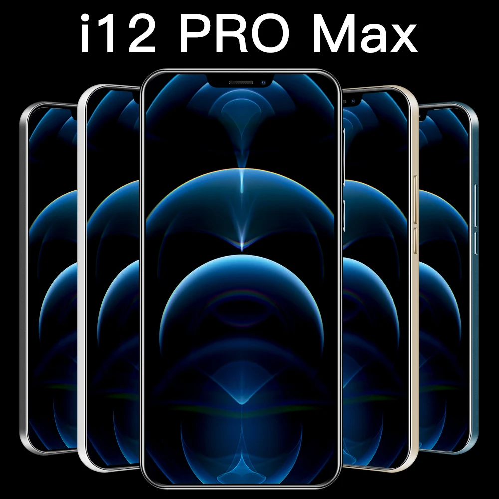 

Cheap android mobile phone i12 pro max MTK6889 10-core 6.7 inch HD 1440*3040 5G 12GB+512GB 24MP+48MP 5000mah cellphones