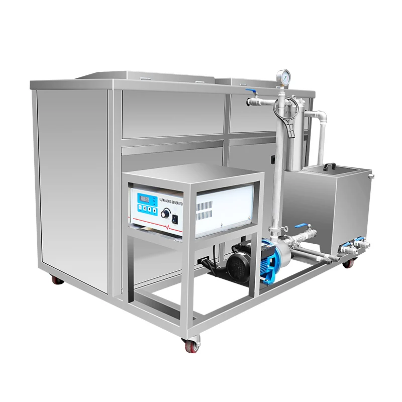 
industrial ultrasonic washing bath with cleaning and drying CR-2216GH 1500L 