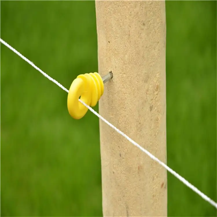 

Electric Fence Wood Post Poly Wire Insulator Electric Fencing Suppliers Screw In Insulators For Farm Fencing Wire, Black or customized