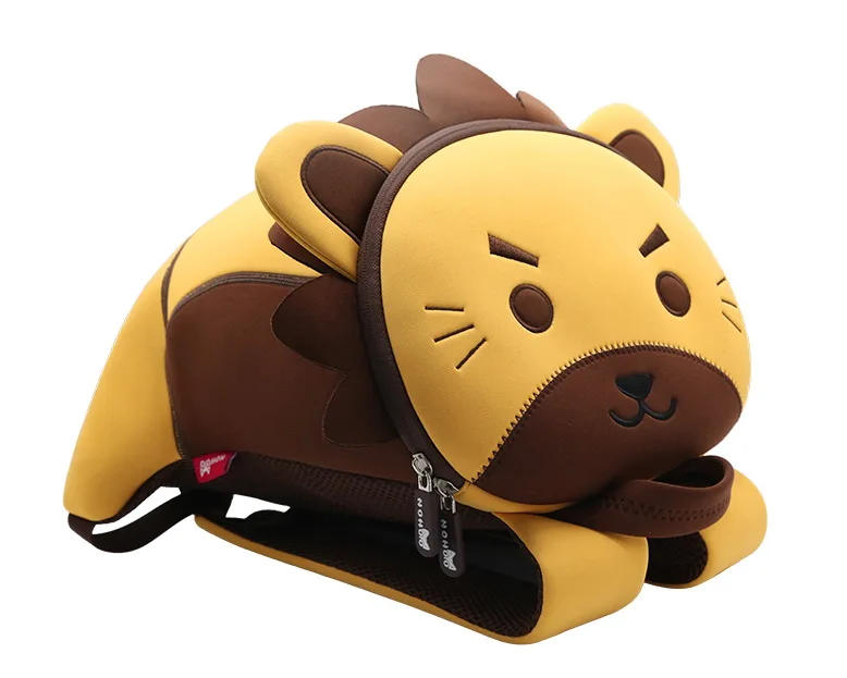 

Stylish Waterproof Backpack Shoulder Strap Bags Child Nohoo Kids Student School Bag, Brown lion,blue rabbit,grey cat, yellow cat, pink rabbit or customized